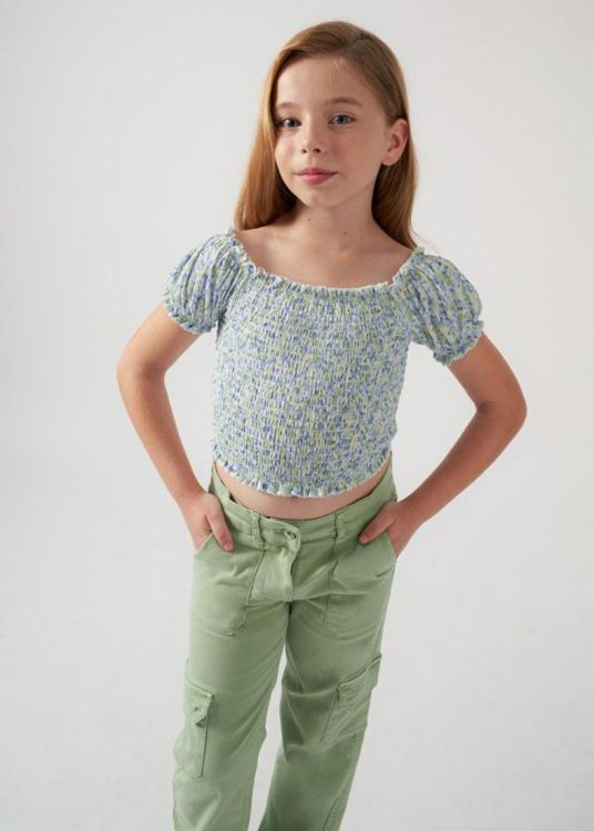 Mayoral Teens Honeycomb blouse (8D.6104/Mint) - WeekendMode