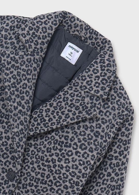 Mayoral Teens Jacquard Coat (8G.7431/Blauw) - WeekendMode