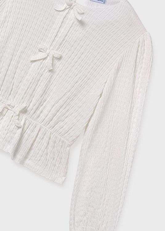 Mayoral Teens Knit Blouse (8C.7032/Wit) - WeekendMode