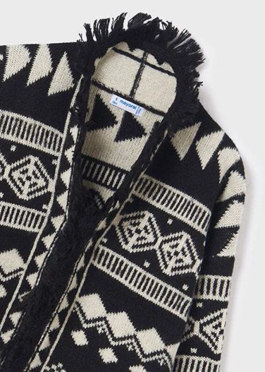 Mayoral Teens Knit cardigan (8C.7312/Black) - WeekendMode