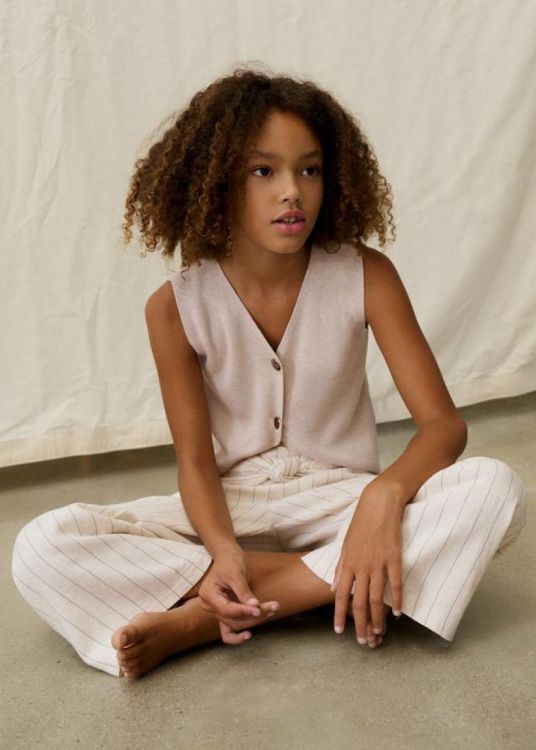 Mayoral Teens knit top with buttons (6020/Almond) - WeekendMode