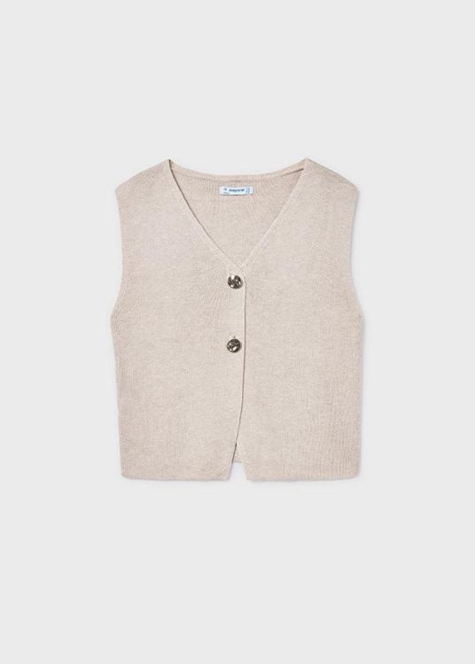 Mayoral Teens knit top with buttons (6020/Almond) - WeekendMode