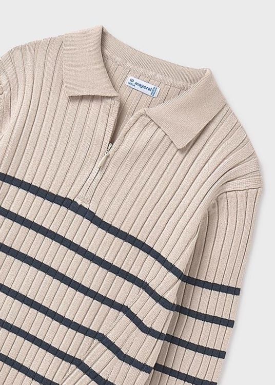 Mayoral Teens L/s knit polo (8G.7195/beige) - WeekendMode
