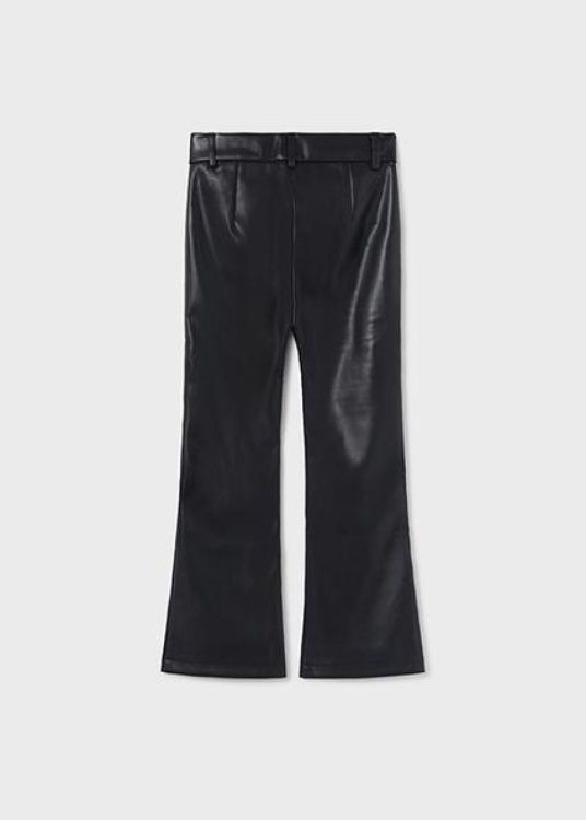 Mayoral Teens Leatherette long pants (8F.7508/Black) - WeekendMode