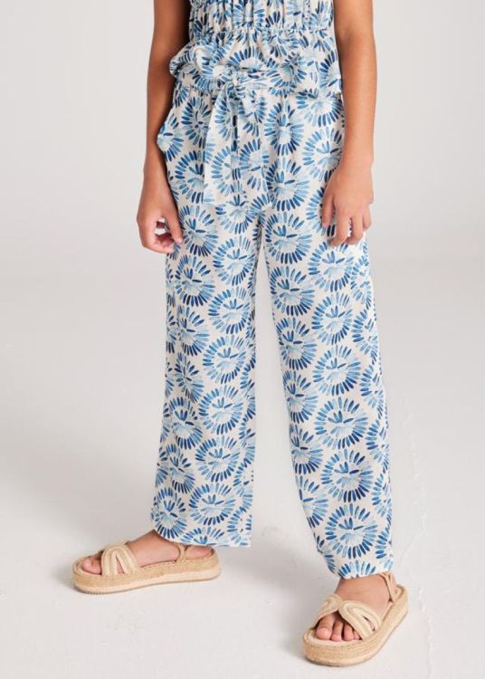 Mayoral Teens Printed long trousers (8A.6533/Lake) - WeekendMode