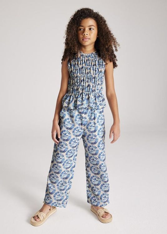 Mayoral Teens Printed long trousers (8A.6533/Lake) - WeekendMode