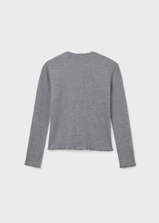 Mayoral Teens rib knit Cardigan (8E.7033/Grijs) - WeekendMode
