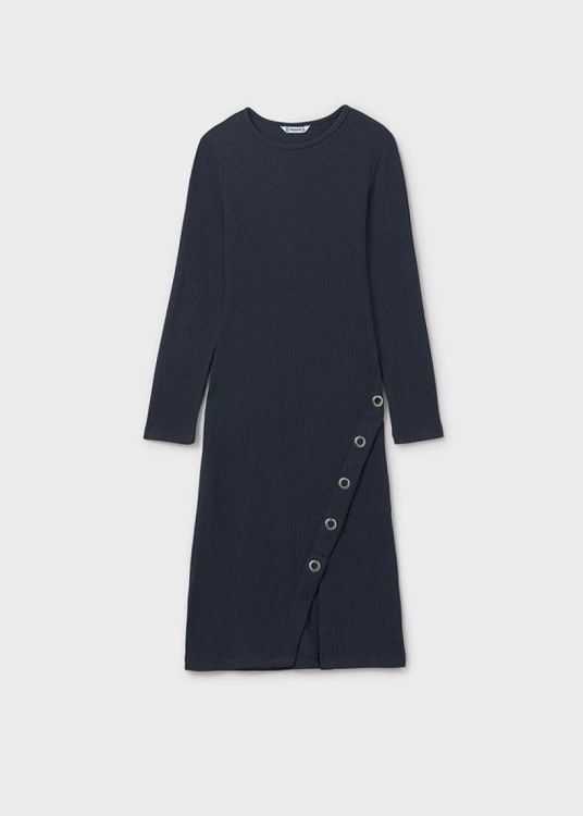 Mayoral Teens Ribbed midi dress (8G.7915/Blauw) - WeekendMode
