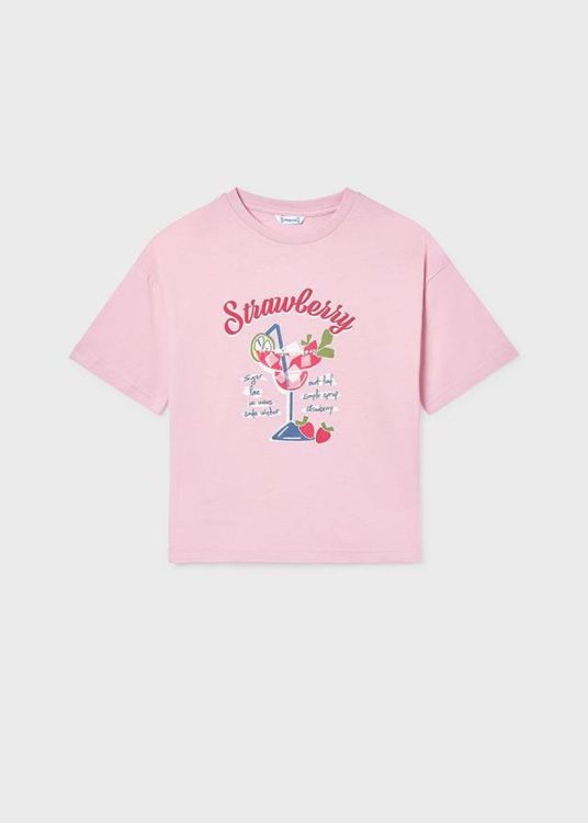 Mayoral Teens S/s printed t-shirt (6011/Blush) - WeekendMode
