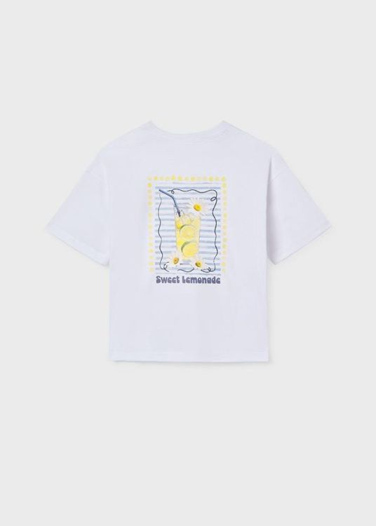 Mayoral Teens S/s printed t-shirt (6011/White) - WeekendMode