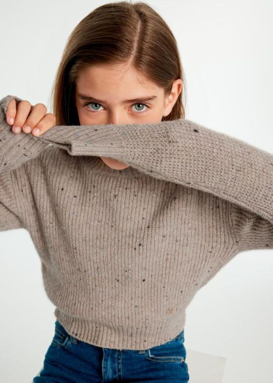 Mayoral Teens Speckled Sweater (8C.7305/Sepia) - WeekendMode