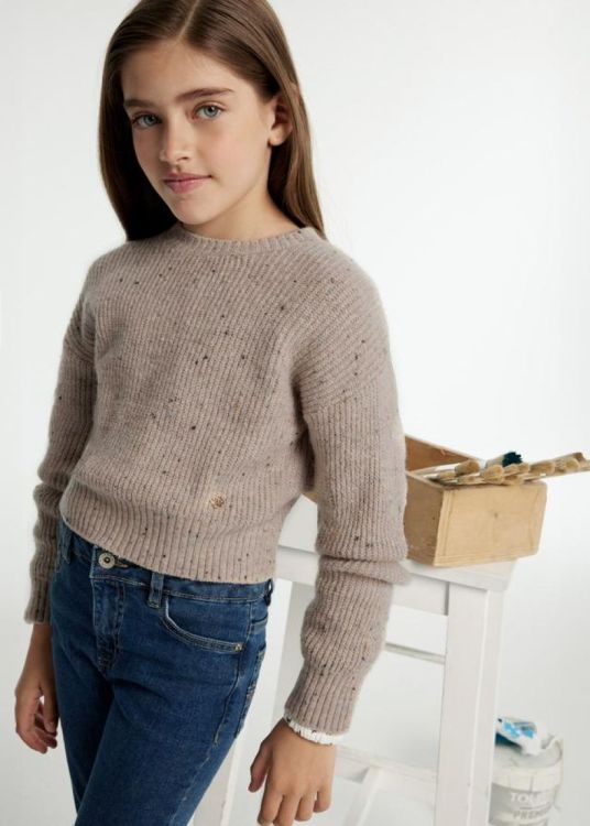 Mayoral Teens Speckled Sweater (8C.7305/Sepia) - WeekendMode