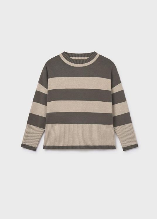Mayoral Teens Stripes jumper (8C.7311/Groen) - WeekendMode