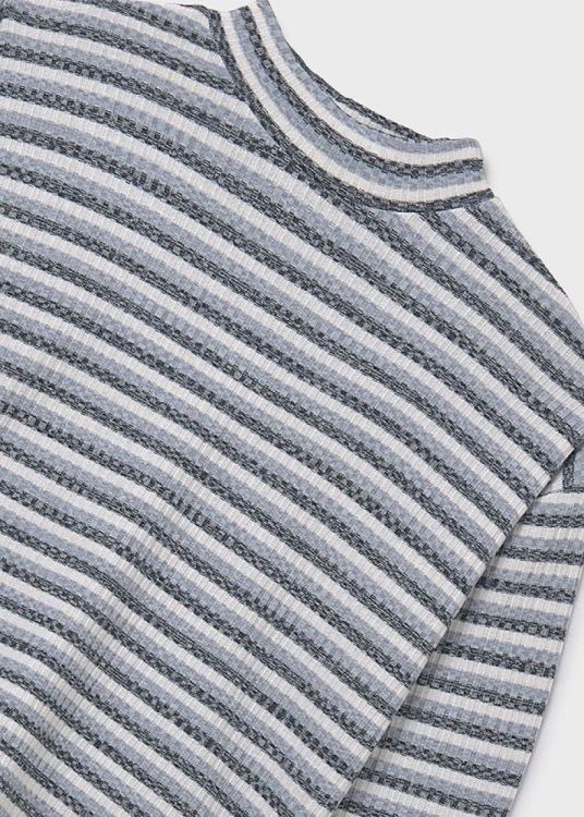 Mayoral Teens Stripes mockneck sweater (8D.7016/Blauw) - WeekendMode