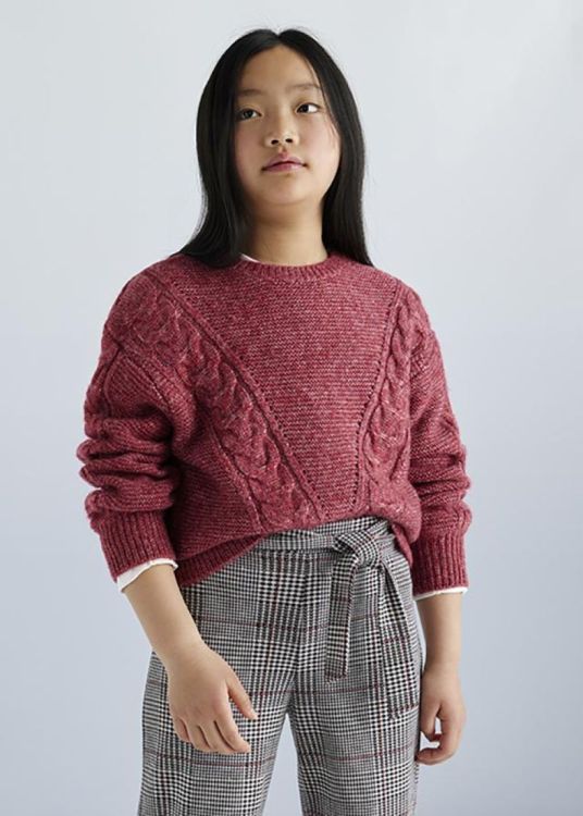 Mayoral Teens Textured jumper (8G.7310/Tomato) - WeekendMode