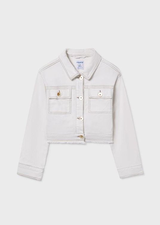 Mayoral Teens Twill jacket (6407/Natural) - WeekendMode