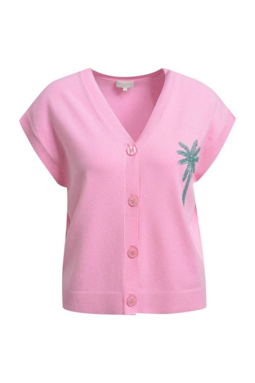 Milano Italy 1/2 sleeve roundneck cardigan + button p (62-5268-9180/1446) - WeekendMode