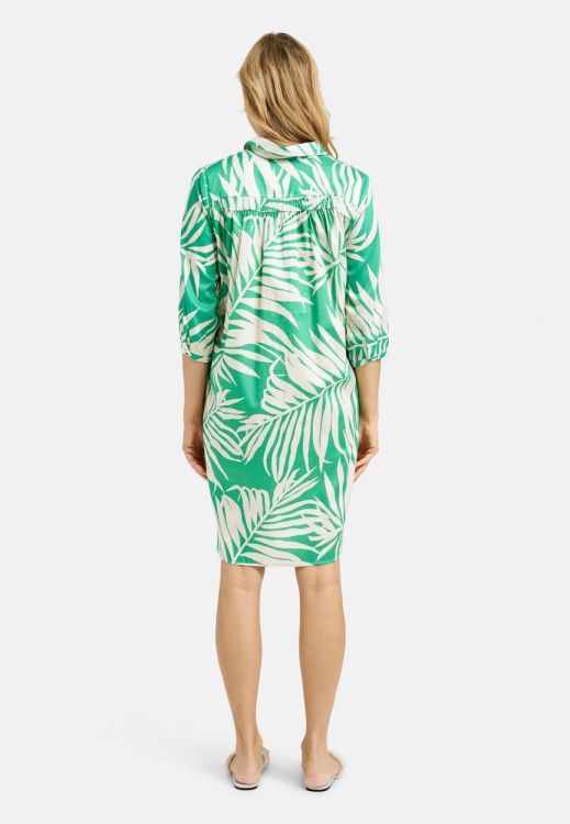 Milano Italy Dress w collar and placket and 3/4 sleev (52-2352-1312/1710) - WeekendMode