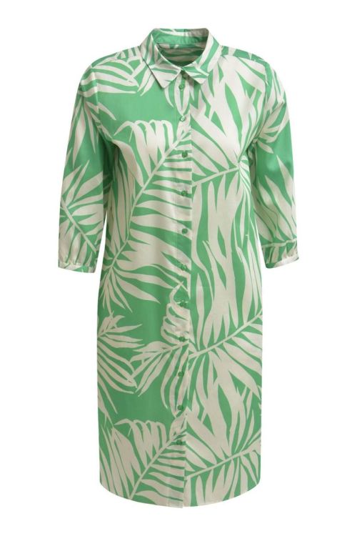 Milano Italy Dress w collar and placket and 3/4 sleev (52-2352-1312/1710) - WeekendMode