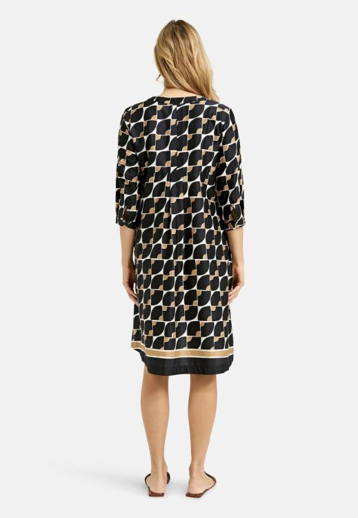 Milano Italy Dress w roundneck + short placket, 3/4 s (52-2346-1282/1099) - WeekendMode