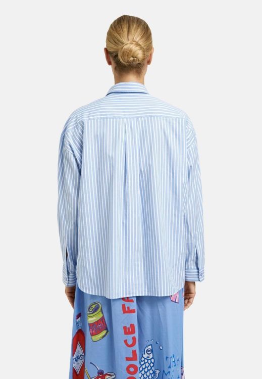 Milano Italy oversized shirt blouse  w/ AW, 1/1 sleev (61-4771-3732/1624) - WeekendMode