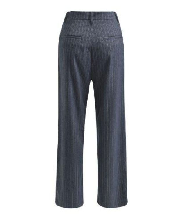 Milano Italy Pants w french pockets and pleats at fro (33-4525-2133/dark blue print) - WeekendMode