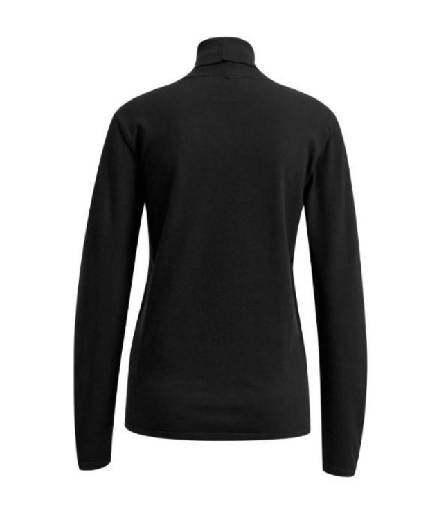 Milano Italy Pullover with turtle neck, 1/1 sleeves (33-5376-9376/black) - WeekendMode