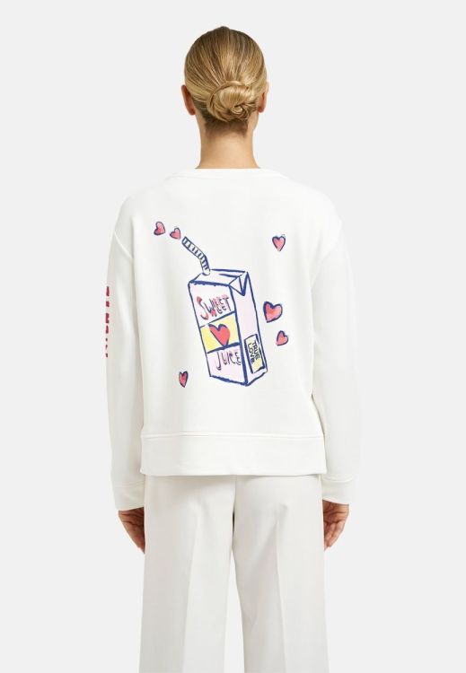 Milano Italy round neck sweatshirt w/ AW & slits 1/1 (61-5563-8702-B1/104) - WeekendMode