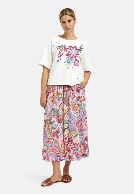 Milano Italy roundneck sweatshirt 1/2 sleeve w/ AW (61-5563-8791/104) - WeekendMode