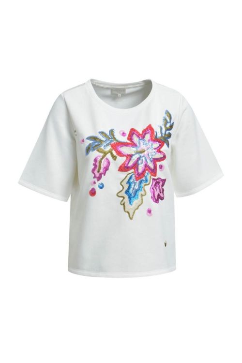 Milano Italy roundneck sweatshirt 1/2 sleeve w/ AW (61-5563-8791/104) - WeekendMode