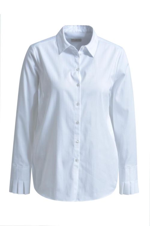 Milano Italy shirt blouse 1/1 sleeve w/ pleated cuff (54-2020-3737/100) - WeekendMode