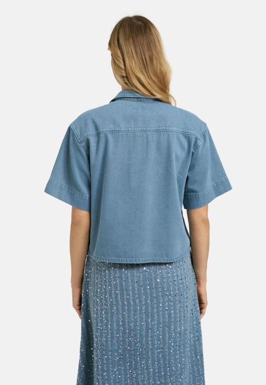 Milano Italy shirtblouse, chestpocket + wide 1/2 slee (62-2485-6108/649) - WeekendMode