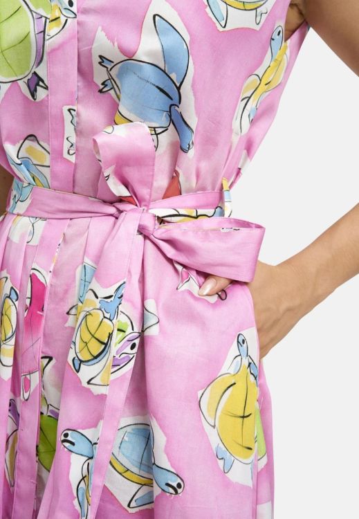 Milano Italy sleeveless midi dress, v-neck, shellfabr (62-2445-1387/1446) - WeekendMode