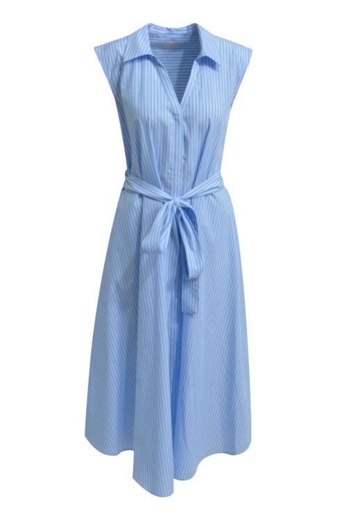 Milano Italy sleevless Mididress w collar + fabric be (52-2349-1388/1622) - WeekendMode