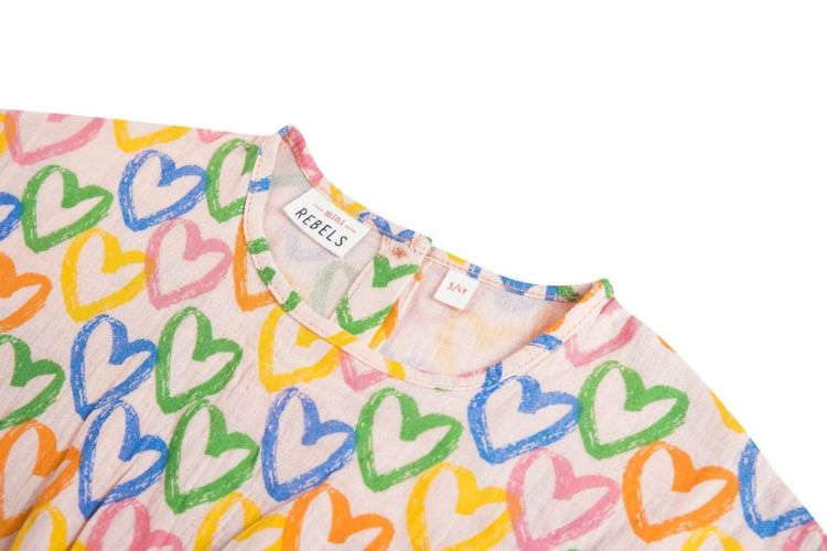 Mini Rebels Jurk (AIMEE-SG-51-H/PINK) - WeekendMode