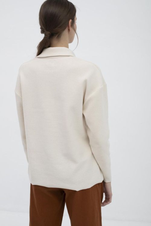 Mus&Bombon BESAYA POLO-NECK SWEATSHIRT (ECRU/BESAYA POLO-NECK SWEATSHIRT) - WeekendMode