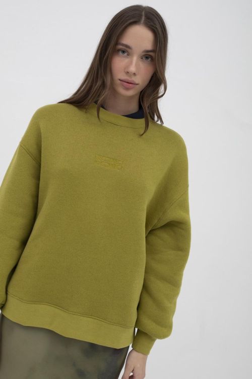 Mus&Bombon DISCONNECT OVERSIZE SWEATSHIRT (OLIVE/DISCONNECT OVERSIZE SWEATSHIRT) - WeekendMode