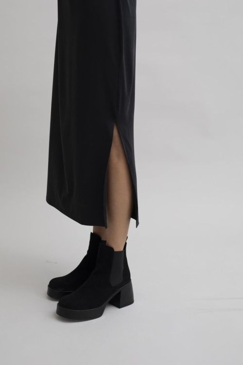 Mus&Bombon GANGES ASYMMETRIC LONG DRESS (BLACK/GANGES ASYMMETRIC LONG DRESS) - WeekendMode