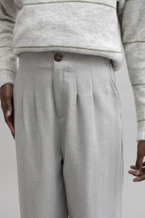 Mus&Bombon MONDEGO CULOTTE TROUSERS (GREY HERRINGBONE/MONDEGO CULOTTE TROUSER) - WeekendMode