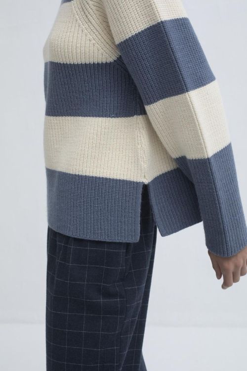 Mus&Bombon VASCAO BOAT NECK JUMPER (BLUE STRIPE/VASCAO BOAT NECK JUMPER) - WeekendMode