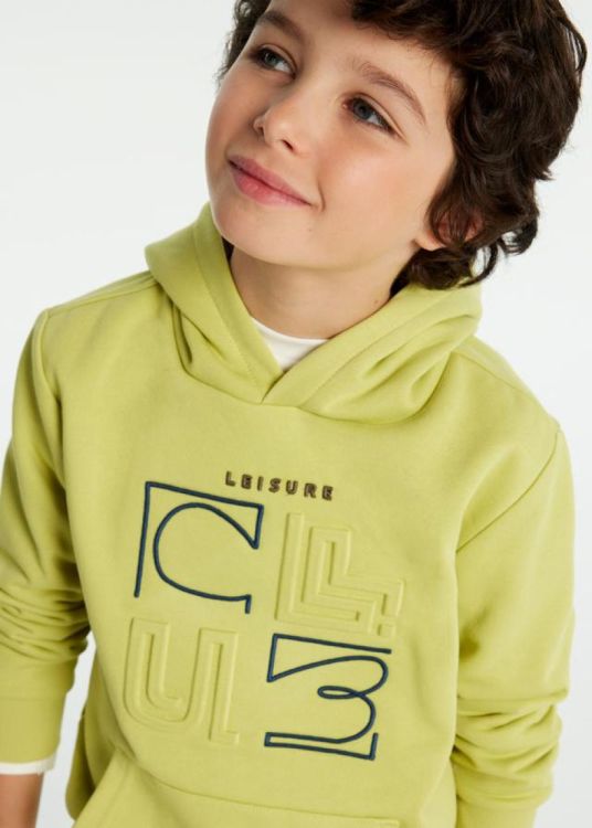 Nukutavake Embossed hooded pullover (7B.7447/Lime) - WeekendMode