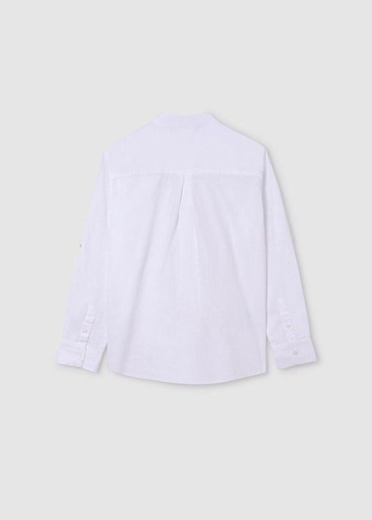 Nukutavake L/s mao collar shirt (7A.6121/White) - WeekendMode