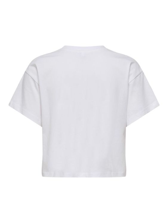 Only ONLANNBEL S/S BOXY CROP TEE JRS (15348981/Bright White Coastal) - WeekendMode