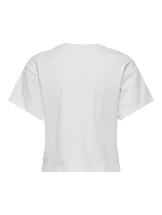 Only ONLANNBEL S/S BOXY CROP TEE JRS (15348981/Bright White Shells) - WeekendMode