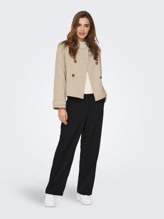 Only ONLAPRIL SHORT TRENCHCOAT OTW NOOS (15274982/Oxford Tan) - WeekendMode