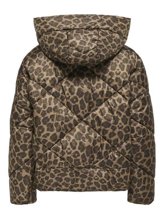 Only ONLASTI LIFE SHORT PUFFER JACKET CC OTW (15349525/Cocoa Créme Leo) - WeekendMode