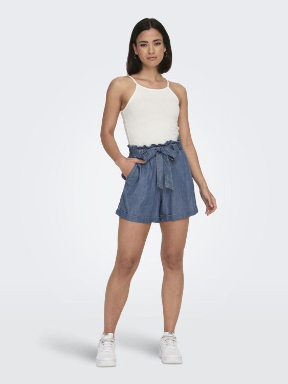 Only ONLBEA SMILLA HW PB LOOSE DNM SHORTSNOOS (15255715/Medium Blue Denim) - WeekendMode