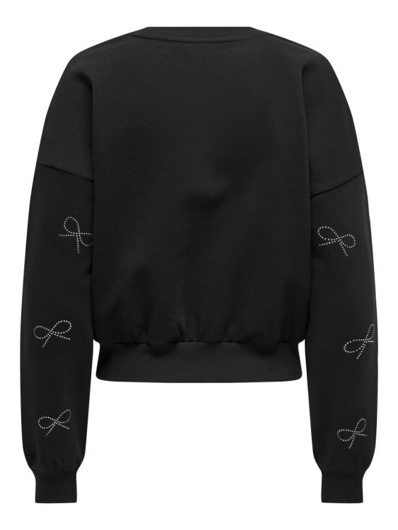 Only ONLBERIT L/S O-NECK SWT (15333887/Black Bow (silver rhinestones)) - WeekendMode