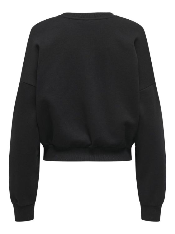 Only ONLBERIT L/S O-NECK SWT (15333887/Black Heart silver rhinestone) - WeekendMode