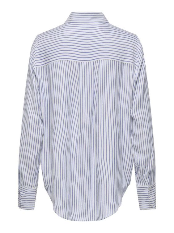 Only ONLBERIT LIFE L/S SHIRT NOOS WVN (15320243/Blue) - WeekendMode